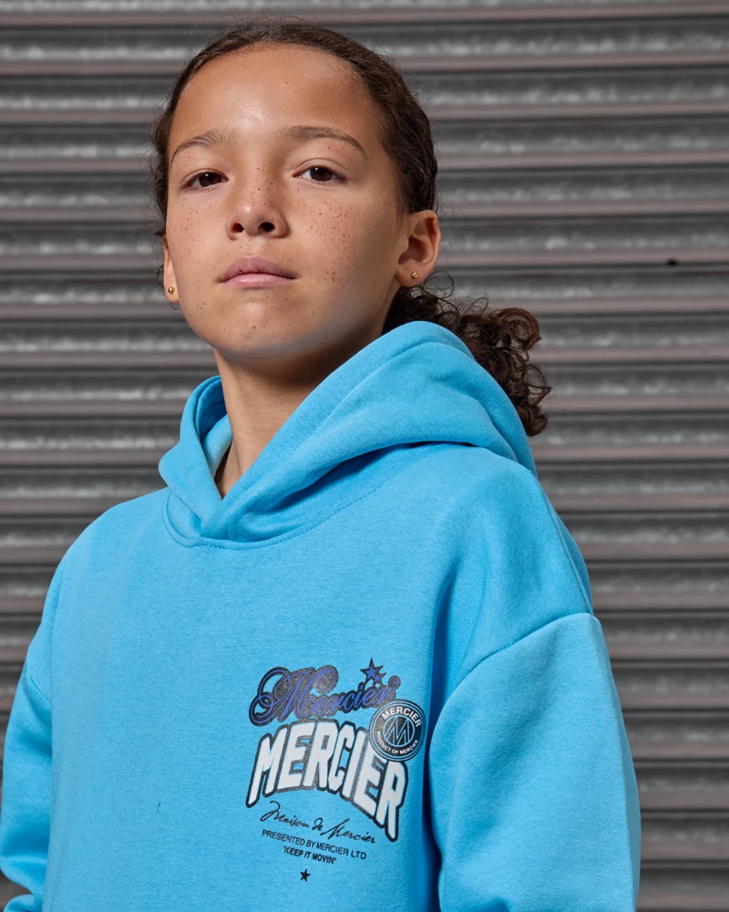 Junior Guerrilla Hoodie Blue - Image 5