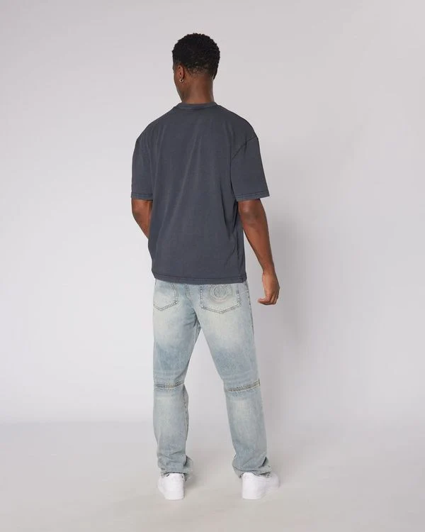 Relaxed Washed Blank Tshirt Black - Image 3