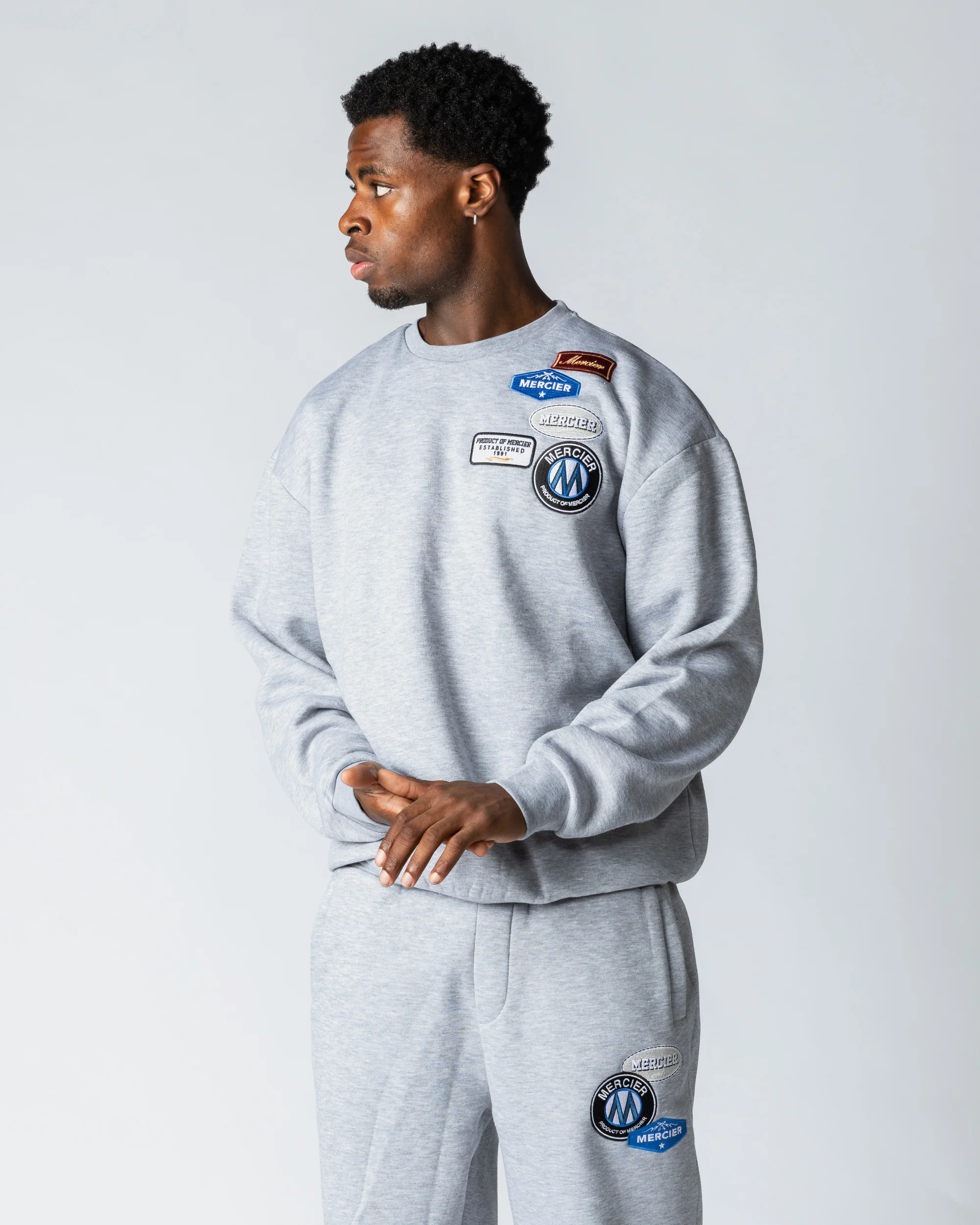 Relaxed OG Crewneck Grey Marl